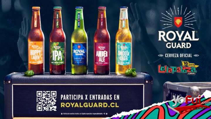 YoFui.com   Sorteo Entradas Dobles Royal Guard, la cerveza oficial de Lollapalooza, Oficinas Royal Guard  (9068)